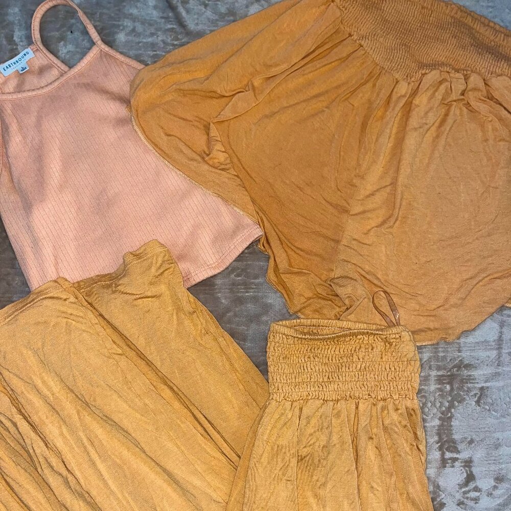 Earthbound Orange matching set, super comfortable, size M/L MATCHING SHORTS FREE